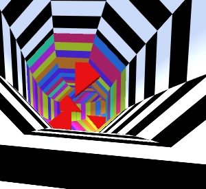 Tunnel Rush - Jeu de course rapide dans un tunnel coloré